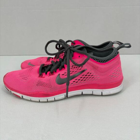 Nike Free TR Fit 4 Running Sneakers Flyknit Breathable Pink Gray Women's 7.5 - Picture 3 of 11